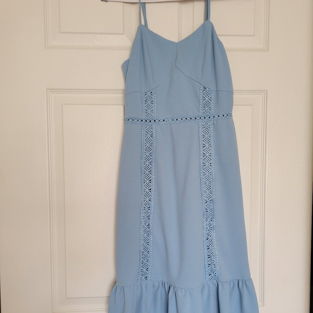 Baby Blue Midi Dress